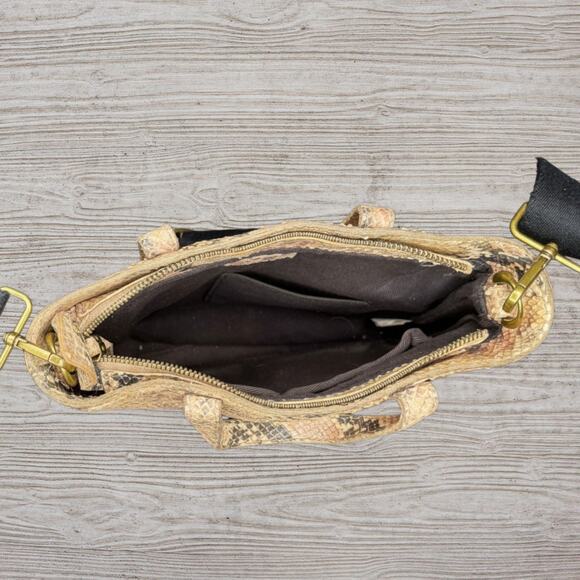 Boutique Snakeskin Print Crossbody Bag One of a Kind - Picture 2 of 2